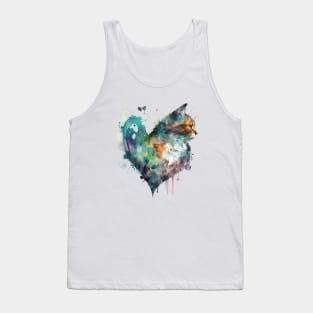 A nice Cat heart drawing Tank Top